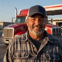 Carl D., owner-operator on the Dallas-Laredo lane - Highway Social trucker dating testimonial