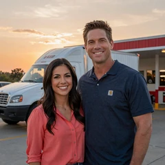 Mike R. OTR driver and Megan Atlanta ER nurse, engaged Highway Social couple