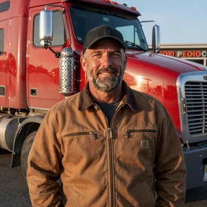 Carl D., owner-operator on I-80 Wyoming - Highway Social trucker dating testimonial