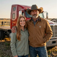 Carl D. owner-operator and Linda Wyoming ranch - Highway Social I-80 success story